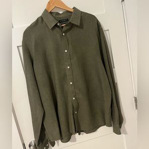 Green Banana Republic button down mens